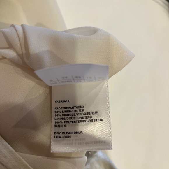 Lafayette 148 New York Linen and Viscose Jacquard Skirt Size 8 Color Pebble - Picture 10 of 10